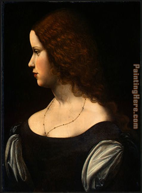 Leonardo da Vinci Portrait Of A Young Lady